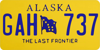 AK license plate GAH737