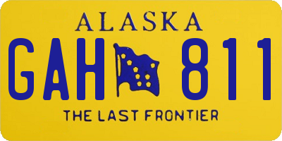 AK license plate GAH811