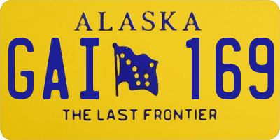 AK license plate GAI169