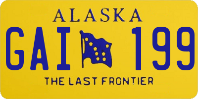 AK license plate GAI199