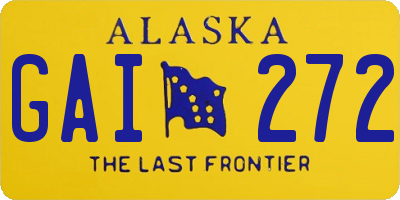 AK license plate GAI272