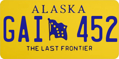 AK license plate GAI452