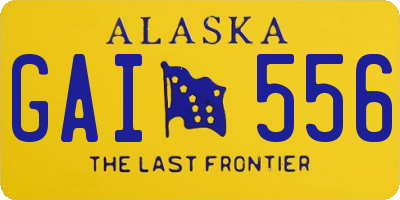 AK license plate GAI556