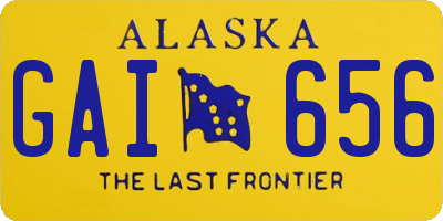 AK license plate GAI656