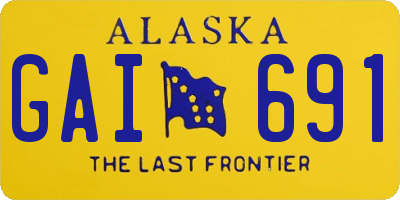 AK license plate GAI691