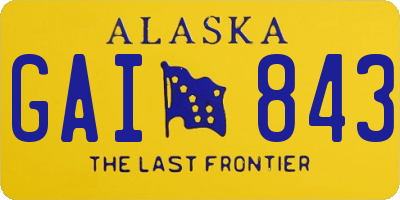 AK license plate GAI843