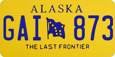 AK license plate GAI873