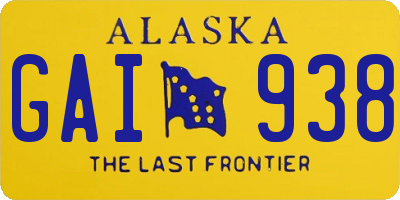 AK license plate GAI938