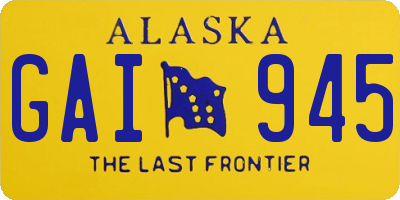 AK license plate GAI945
