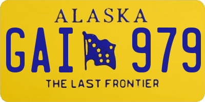 AK license plate GAI979