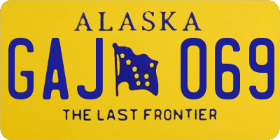 AK license plate GAJ069