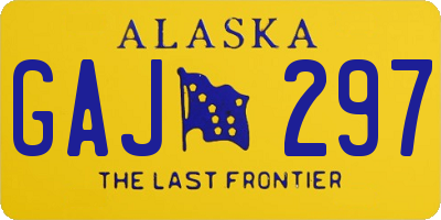 AK license plate GAJ297