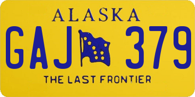 AK license plate GAJ379
