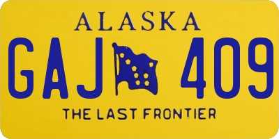 AK license plate GAJ409