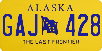 AK license plate GAJ428