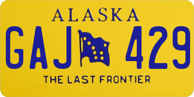 AK license plate GAJ429