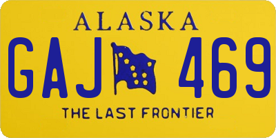 AK license plate GAJ469