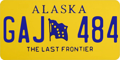 AK license plate GAJ484