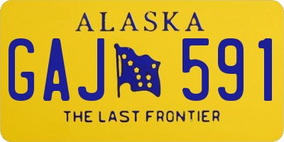 AK license plate GAJ591