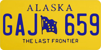 AK license plate GAJ659