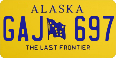 AK license plate GAJ697