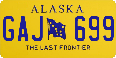 AK license plate GAJ699