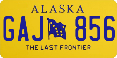 AK license plate GAJ856