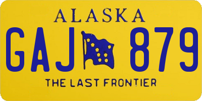 AK license plate GAJ879