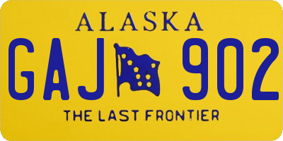 AK license plate GAJ902