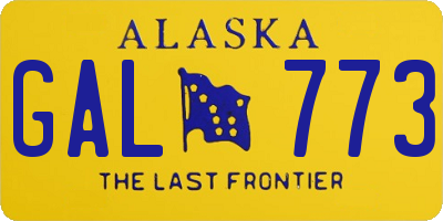 AK license plate GAL773