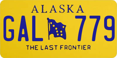 AK license plate GAL779