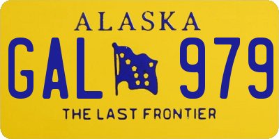 AK license plate GAL979