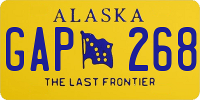AK license plate GAP268