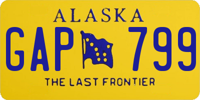 AK license plate GAP799