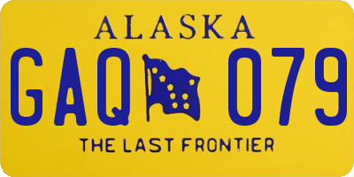 AK license plate GAQ079