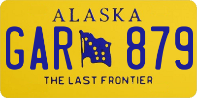 AK license plate GAR879