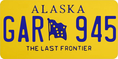 AK license plate GAR945