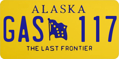 AK license plate GAS117
