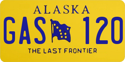 AK license plate GAS120