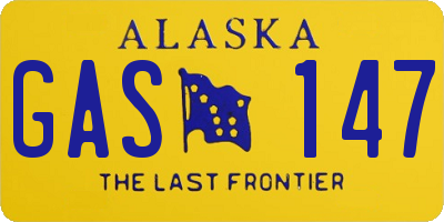 AK license plate GAS147