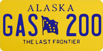 AK license plate GAS200