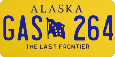 AK license plate GAS264
