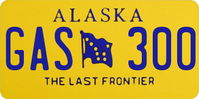 AK license plate GAS300