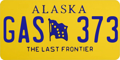 AK license plate GAS373