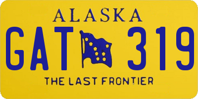 AK license plate GAT319