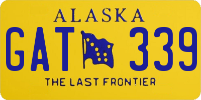 AK license plate GAT339