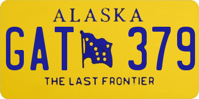 AK license plate GAT379