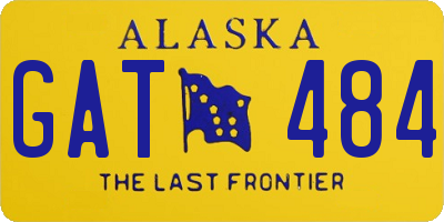 AK license plate GAT484
