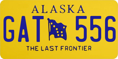 AK license plate GAT556