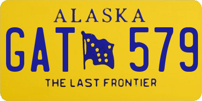 AK license plate GAT579